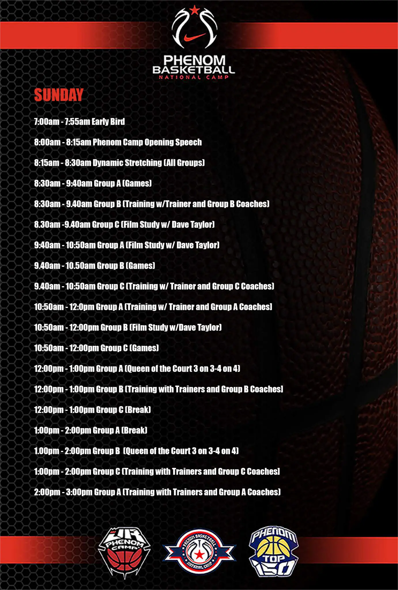 2024 GIRLS SUNDAY page 2 SCHEDULE copy