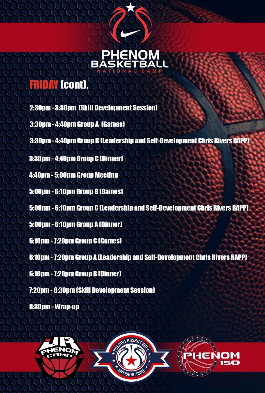 2025 Friday Boys Schedule Session 2 Continued page 2 copy