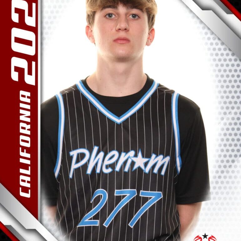 Here's an alt tag for the image: Basketball player, Phenom 277, California 2024.