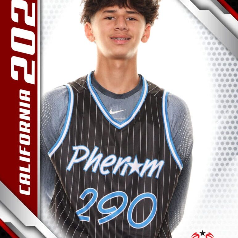 Here's an alt tag for the image: Basketball player, Phenom 290, California 2024.