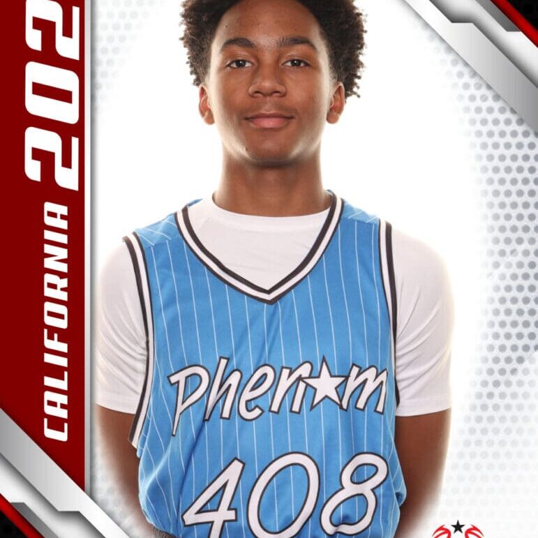 Here's an alt tag for the image: California 2024 basketball player, Phenom 408.