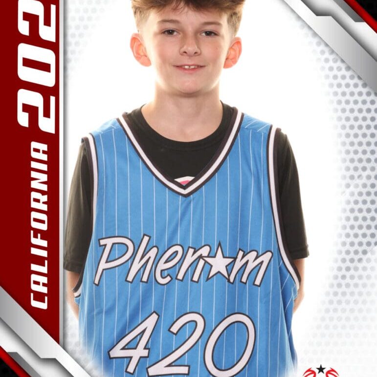 Here's an alt text option for the image: >Boy, 420, Phenom Basketball Camp, 2024.